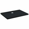vidaXL Dusjbunnbrett med prikker 100 x 70 x 4 cm ABS Svart