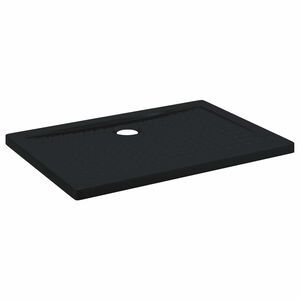 vidaXL Dusjbunnbrett med prikker 100 x 70 x 4 cm ABS Svart