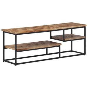 vidaXL TV-benk 110x30x39 cm gjenvunnet heltre teak