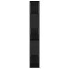 vidaXL Bokhylle/romdeler svart 100x24x155 cm konstruert tre
