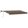 vidaXL Uttrekkbar markise Gr&aring;brun 600 &times; 300 cm Stoff og Aluminium
