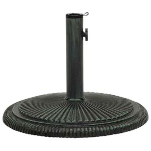 vidaXL Parasollbase gr&oslash;nn 45x45x30 cm st&oslash;pejern