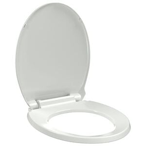 vidaXL Mykt-lukkende toalettstol oval