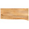 vidaXL Bordplate med naturlig kant 70x30x2,5 cm heltre mango