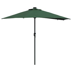 vidaXL Hageparasol gr&oslash;nn 294 x 150 x 223 cm Polyester og st&aring;l