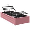 vidaXL Elektrisk Justerbar Seng Ramme Rosa 200 x 70 x 33,5 cm St&aring;l