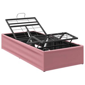 vidaXL Elektrisk Justerbar Seng Ramme Rosa 200 x 70 x 33,5 cm St&aring;l