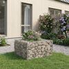 vidaXL Gabion hevet seng s&oslash;lv 80 x 80 x 40 cm Galvanisert St&aring;l