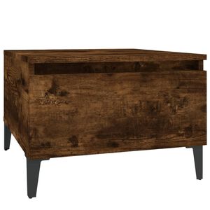 vidaXL Sidebord r&oslash;kt eik 50x46x35 cm konstruert tre