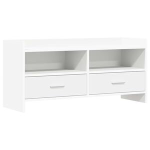 vidaXL TV-skap 100 x 33 x 47 cm Hvit Konstruert tre