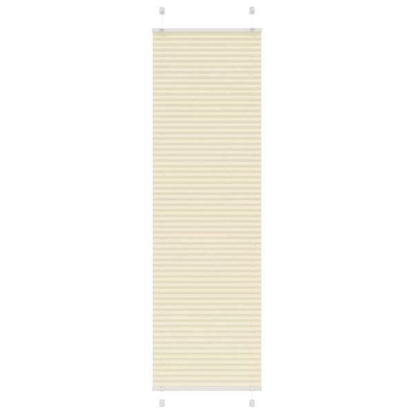 vidaXL pliss&eacute;gardin krem 60x200 cm Stoff Bredde 59,4 cm Polyester