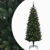 vidaXL Kunstig juletre med kuler 120 cm 150 LED-lys Varmhvit PE og PVC