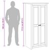 vidaXL Garderobeskap 80x50x171,5 cm furu Panama Range