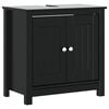 vidaXL Baderomsskap BERG svart 60x34x59 cm heltre furu