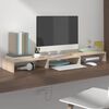 vidaXL Monitorstativ 80x24x10,5 cm heltre furu