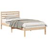 vidaXL Sengestamme med hodegjerde Brun 100 x 220 cm Massiv furu