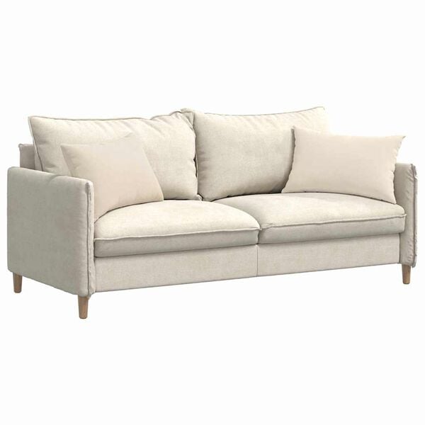 vidaXL Sofaputer 2 pcs Beige 60 x 40 cm stoff