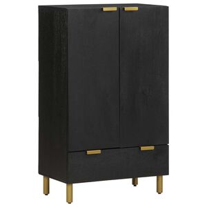 vidaXL Highboard svart 60x33x100 cm konstruert tre