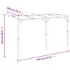 vidaXL Pergola 2x4x2,2 m tre