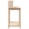 vidaXL Pottebord med hyller 108x50x109,5 cm heltre furu