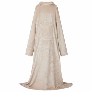 vidaXL Teppe-hettegenser Beige Flanell