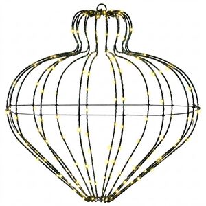 vidaXL Julefiniallys 192 LED-lys Varmhvit Diam. 40 x 40 cm
