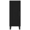 vidaXL Highboard svart 34,5x34x180 cm konstruert tre