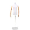 vidaXL Justerbar mannequin 165-213 cm med base Hunn PP Hvit