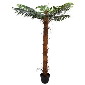 vidaXL Kunstig Cocuspalm Tre Gr&oslash;nn 70 x 18 x 140 cm Stoff og Bambus
