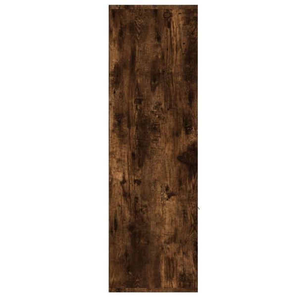 vidaXL Bokhylle r&oslash;kt eik 98x30x98 cm