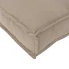vidaXL Pallepute for ryggstøtte Gråbrun 120 x 40 x 12 cm Oxford-stoff