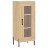 vidaXL Skjenk sonoma eik 34,5x34x90 cm konstruert tre