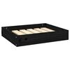 vidaXL Hundeseng svart 51,5x44x9 cm heltre furu
