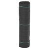 vidaXL Kontrollmatte for ugress svart 0,5x25 m PP