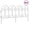 vidaXL Plenkanter 17 stk hvit 10 m PP
