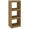 vidaXL Bokhylle/romdeler honningbrun 40x30x103,5 cm heltre furu