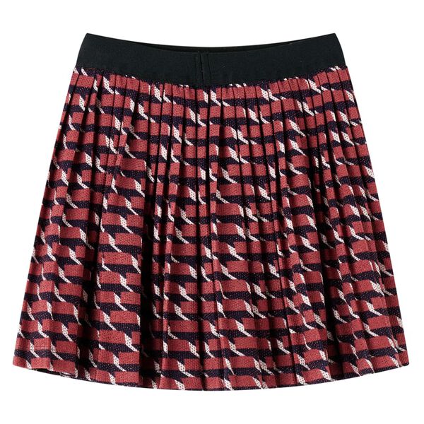 Plissert skjørt for barn med glitter marineblå 104