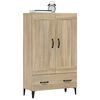 vidaXL Highboard sonoma eik 70x31x115 cm konstruert tre