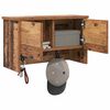 vidaXL Vegghengt kleshenger Gammelt tre 50 x 20 x 30 cm Konstruert tre