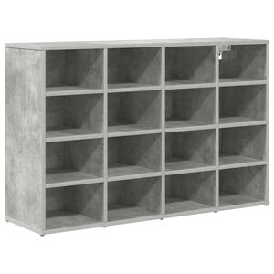 vidaXL Sko Skap 103 x 30 x 67 cm Konstruert tre Betonggr&aring;