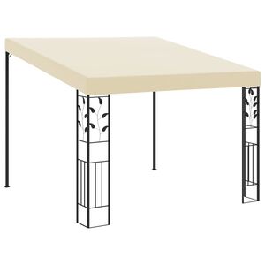 vidaXL Veggmontert paviljong 3x3x2,5 m kremhvit