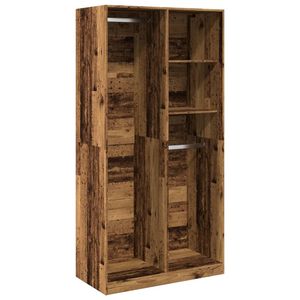vidaXL Garderobe gammelt tre 100x50x200 cm konstruert tre