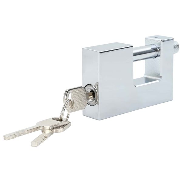 vidaXL Hengel&aring;s 12 pcs s&oslash;lv 7,8 x 2 x 5 cm Jern