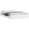 vidaXL Sengeramme hvit heltre 160x200 cm