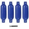 vidaXL B&aring;tfender 4 stk bl&aring; 41x11,5 cm PVC
