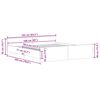 vidaXL Sengeramme uten madrass artisan eik 160x200 cm konstruert tre