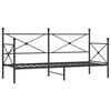 vidaXL Dagseng uten madrass svart 75x190 cm st&aring;l