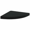 vidaXL Flytende vegghylle svart 35x35x3,8 cm MDF
