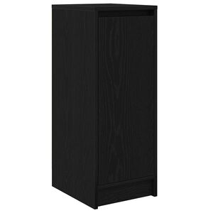 vidaXL Skohylle svart eik 29,5x34x76 cm konstruert tre