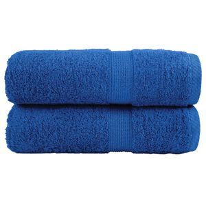 vidaXL Premium vaskeh&aring;ndkl&aelig;r SOLUND 2 stk bl&aring; 30x30 cm 600 g/m&sup2;